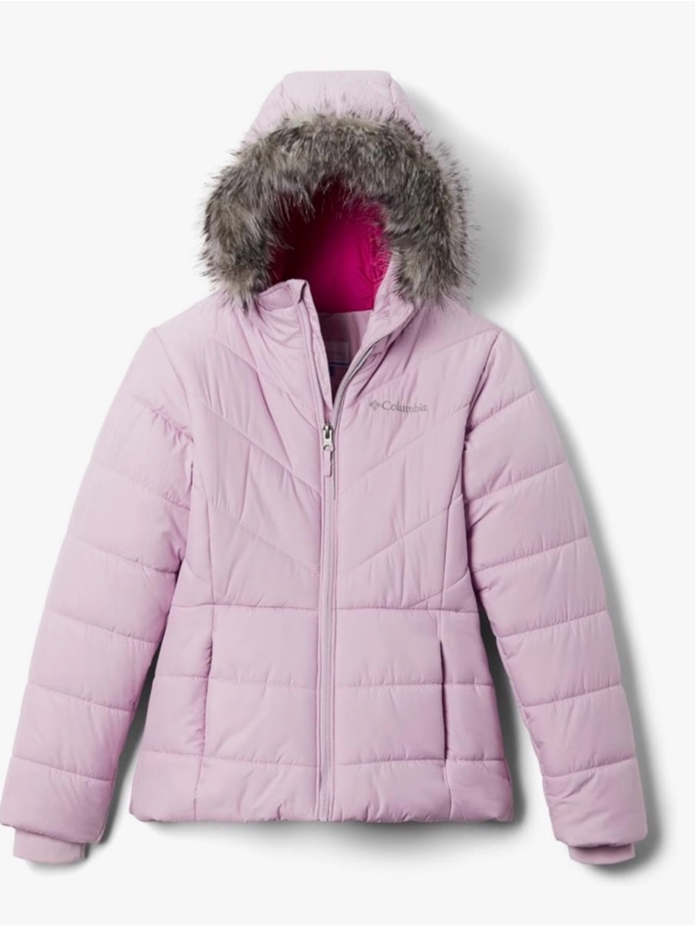 Columbia Pink and Light Pink Girls' Jacket